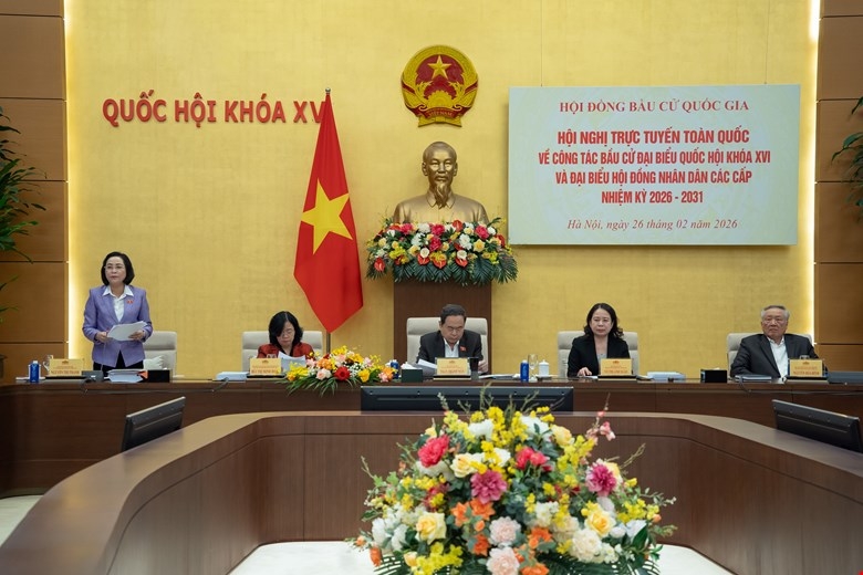 Hội nghị trực tuyến toàn quốc triển khai bầu cử đại biểu Quốc hội và HĐND các cấp